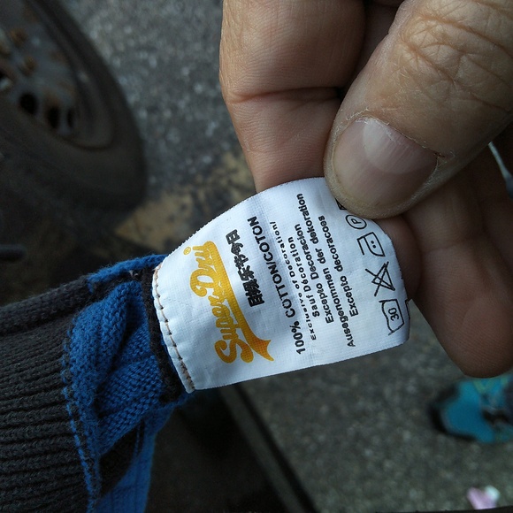 Superdry men's large crewneck knitted  sweater - Picture 5 of 5